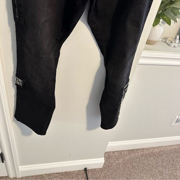 DG2 Diane Gilman Black Studded Jeans 20W - Picture 9 of 10